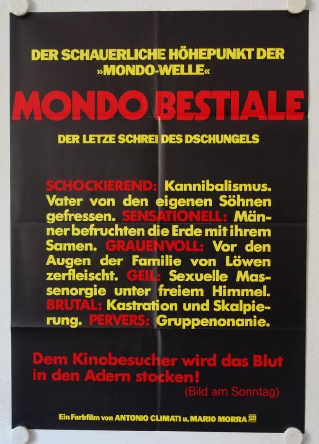Giochi bestiali nel mondo - Animal Games original release german movie poster